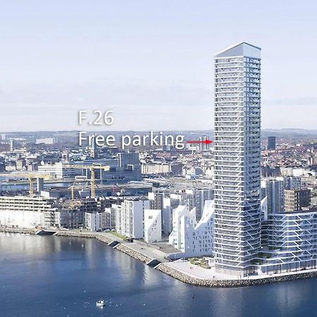 26-Etage Lejlighed Med Utrolig Havudsigt Århus Dış mekan fotoğraf