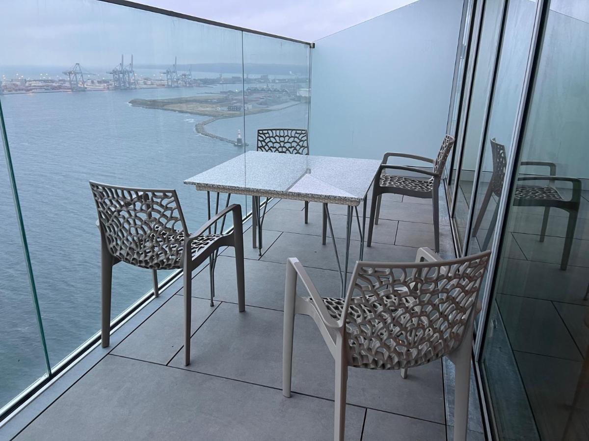 26-Etage Lejlighed Med Utrolig Havudsigt Århus Dış mekan fotoğraf