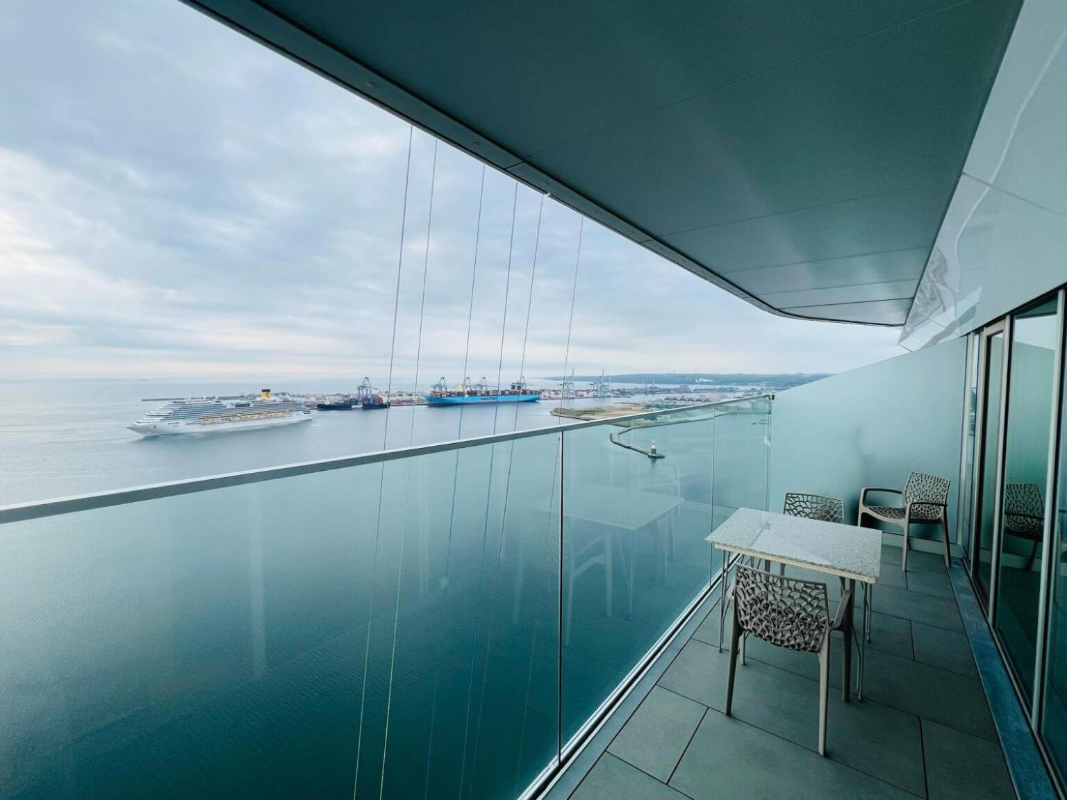 26-Etage Lejlighed Med Utrolig Havudsigt Århus Dış mekan fotoğraf
