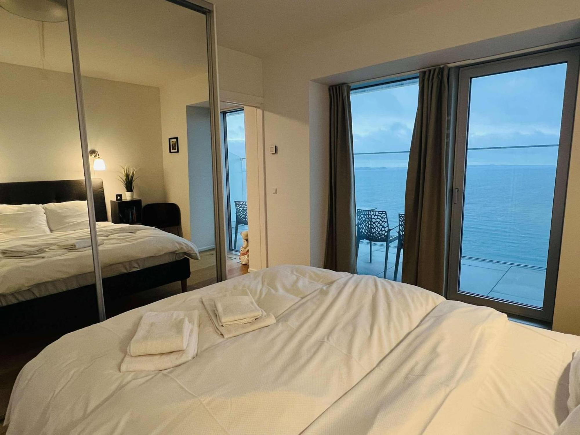 26-Etage Lejlighed Med Utrolig Havudsigt Århus Dış mekan fotoğraf